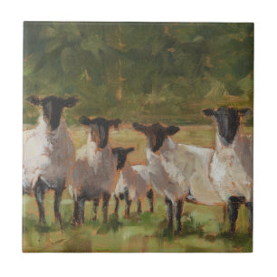 Carreau Famille de moutons