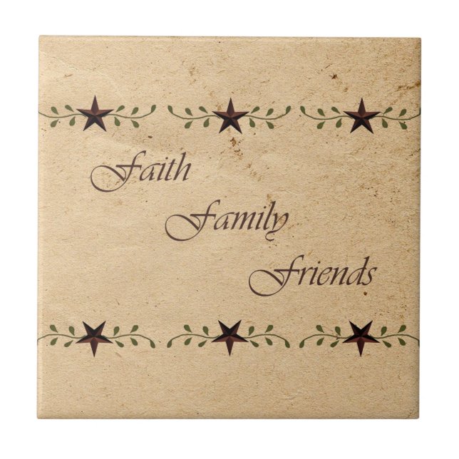 Carreau Famille des amis de la foi Star Tile (Devant)
