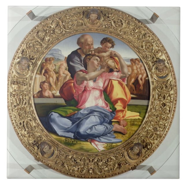 Carreau Famille sainte avec St John (Doni Tondo), 1504-05 (Devant)