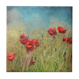 Carreau Fantasy poppies
