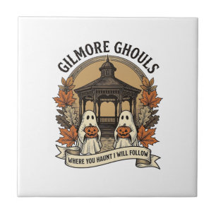 Carreau Fantôme de Halloween vintage des monstres de Gilmo