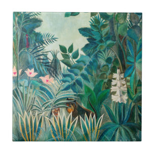 Carreau Faune dans la peinture tropicale de la jungle