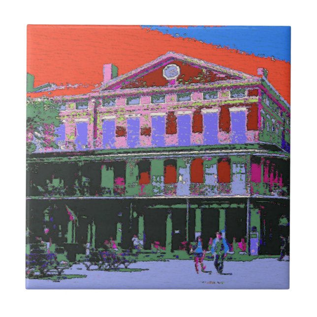 Carreau Fauvism : Bâtiment Pontalba de la Nouvelle-Orléans (Devant)