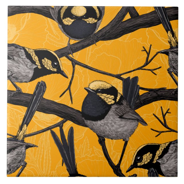 Carreau Fée en jaune (Devant)