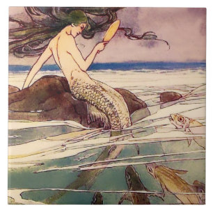 Carreau Fée "Sirène" par Alice B Woodward