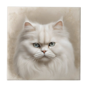 Carreau Féline de chat persan Élégant