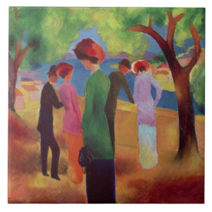 Carreau Femme dans une veste verte, 1913