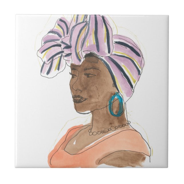 Carreau Femme forte et belle (Devant)