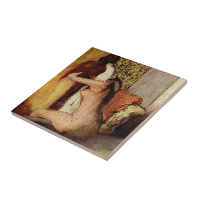 Carreau Femme Qui Sèche Le Cou (Côté)