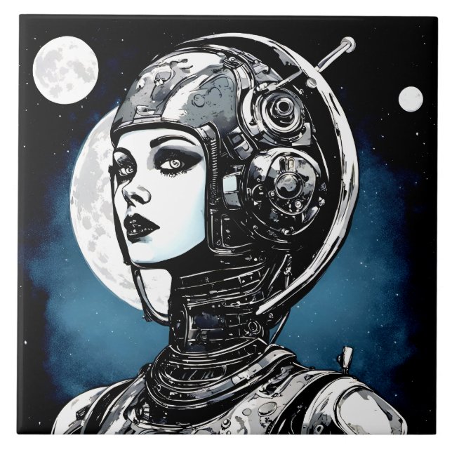 Carreau Femme robot VI (Devant)