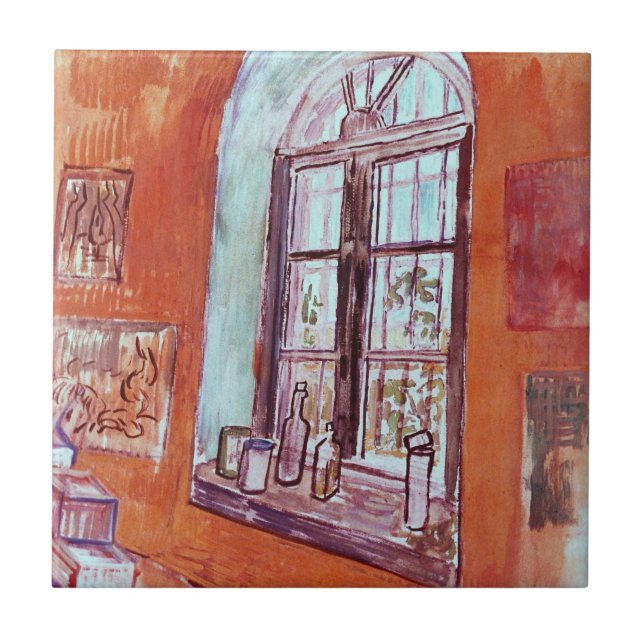 Carreau Fenêtre du Studio de Vincent van Gogh à l'Asile (Devant)