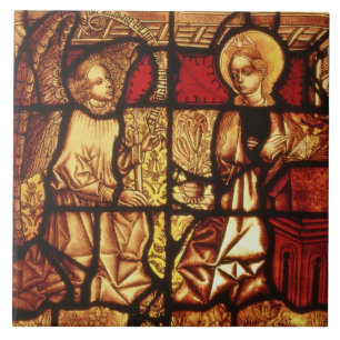 Carreau Fenêtre en verre teinté dépeignant l'annonce, G