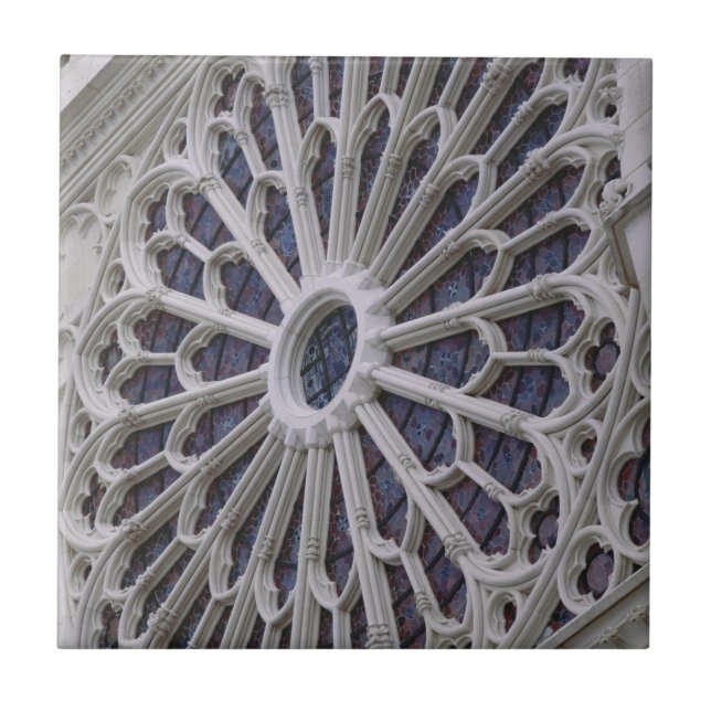 Carreau Fenêtre rose de la façade occidentale, c.1270 (Devant)