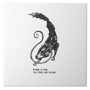 Carreau Fenrir Fenris est un chien libre virevoltant la my