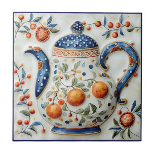 Carreau Ferme décorative rustique Vintage théière