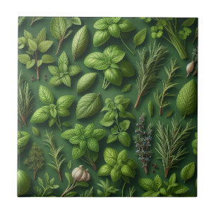 Carreau Ferme d'herbes rustiques Décoration de cuisine en 
