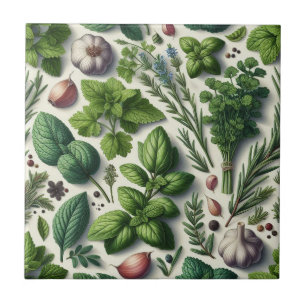 Carreau Ferme d'herbes rustiques Décoration de cuisine en
