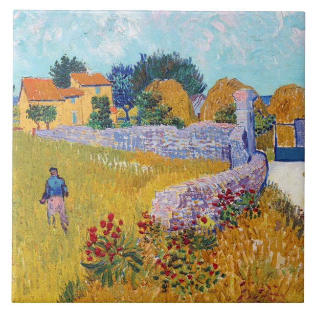 Carreau Ferme en Provence, Van Gogh (Devant)