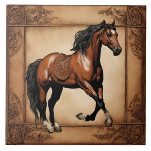 Carreau Ferme Ranch Pays Ouest Cheval Brown équestre