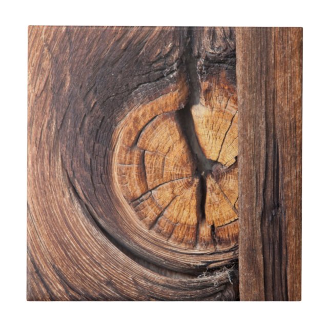 Carreau Fermeture d'un noeud de bois, Californie (Devant)