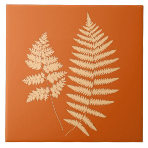 Carreau Ferne des bois, Mandarin et Pastel Orange