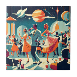 Carreau Fête Cocktail Espace Années 50
