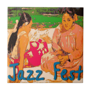 Carreau Fête de Jazz Femmes à Blanche