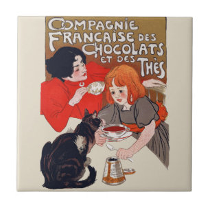 Carreau Fête du chocolat français Steinlen Art