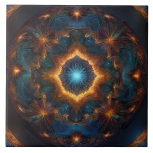 Carreau Feu caché foncé Abstrait