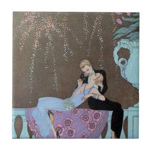 Carreau Feu d'artifice Art Déco vintage Le Feu, George Bar