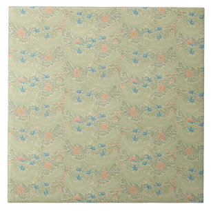 Carreau Feuillage floral Vintage William Morris Larkspur