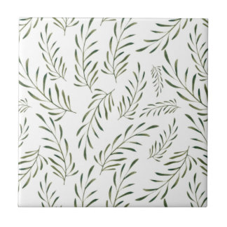 Carreau feuille botanique motif sans soudure