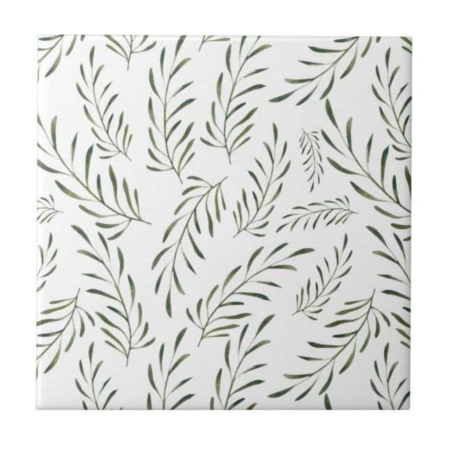 Carreau feuille botanique motif sans soudure (Devant)