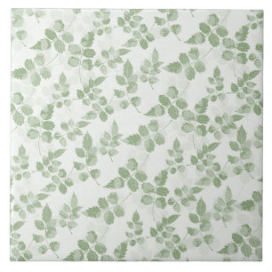 Carreau Feuille botanique Turquoise moderne motif