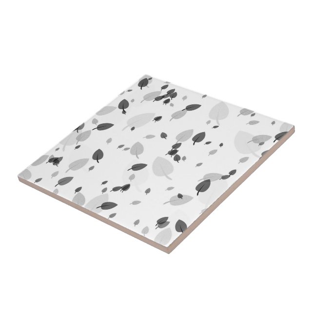 Carreau Feuille gris (Côté)