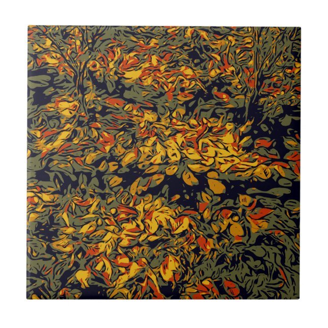 Carreau Feuilles d'automne (Devant)