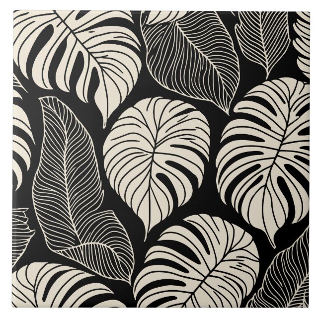Carreau Feuilles de la jungle tropicale (Devant)