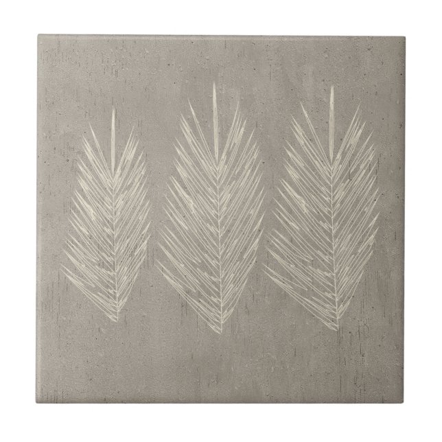 Carreau Feuilles de la Palme de Béton (Devant)