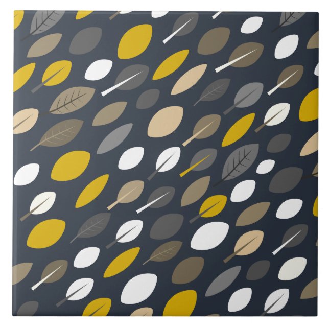 Carreau Feuilles de minuit (Devant)