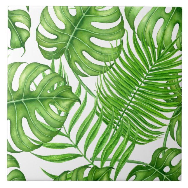 Carreau Feuilles tropicaux (Devant)