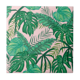 Carreau Feuilles tropicaux