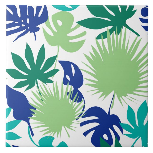 Carreau Feuilles tropicaux (Devant)