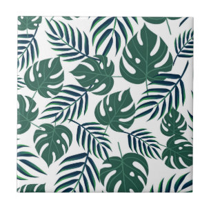 Carreau Feuilles tropicaux