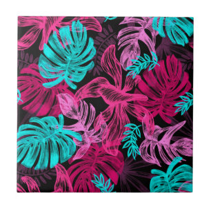 Carreau Feuilles tropicaux