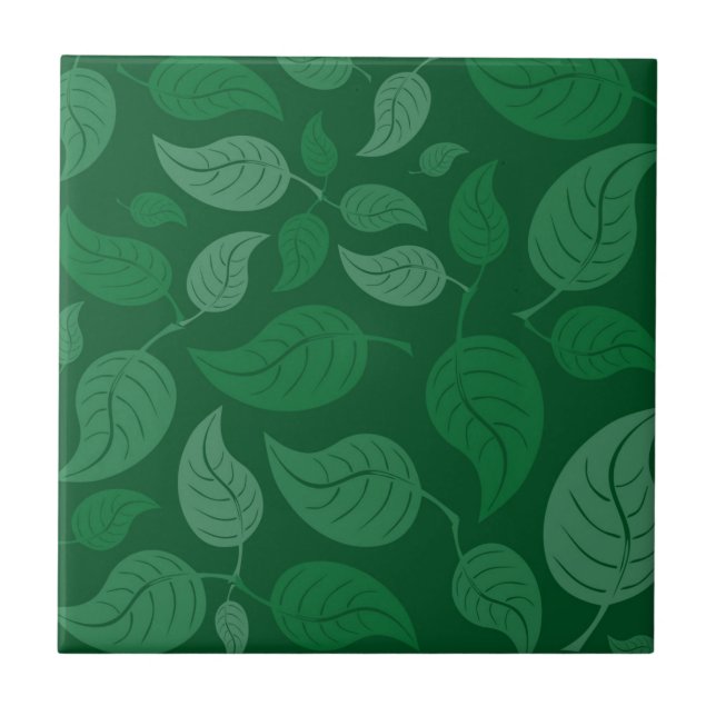 Carreau Feuilles verts (Devant)