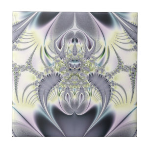 Carreau Feuilles violettes