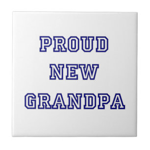 Carreau Fier Nouveau Grand-Père Université Cadeaux textuel