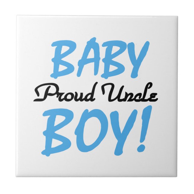 Carreau Fier Oncle Baby Boy Cadeaux (Devant)