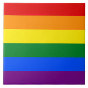 Carreau Fière Fierté Arc-en-ciel Drapeau Carrelage en céra