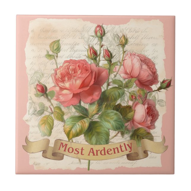 Carreau Fierté et préjugé M. Darcy cite, Most Ardently (Devant)